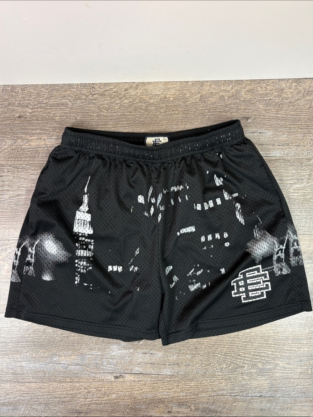 Eric Emanuel EE Basic Shorts “Black Skyline” Mesh Shorts – 2XL